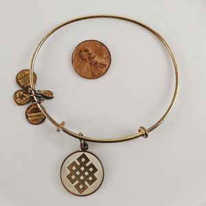 Alex and Ani Rafaelian Gold Endless Knot Bracelet